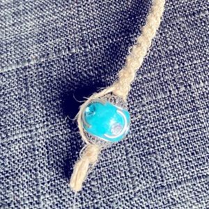 Accessory Alert! Blue and Silver Bead keyring! Nice!